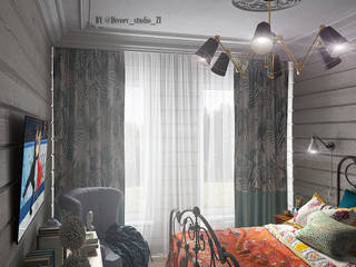 спальня, Diveev_studio#ZI Diveev_studio#ZI Eclectic style bedroom