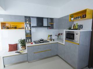 Embassy Pristine - Model Flat Kitchen, Renovatio Interio Renovatio Interio キッチン収納 MDF