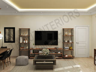 DLF, Tribuz Interiors Pvt. Ltd. Tribuz Interiors Pvt. Ltd. Salas modernas