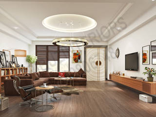 South City , Tribuz Interiors Pvt. Ltd. Tribuz Interiors Pvt. Ltd. Moderne woonkamers