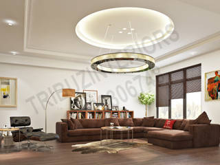 South City , Tribuz Interiors Pvt. Ltd. Tribuz Interiors Pvt. Ltd. Salones de estilo moderno