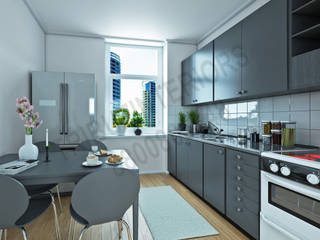 South City , Tribuz Interiors Pvt. Ltd. Tribuz Interiors Pvt. Ltd. Cocinas de estilo moderno