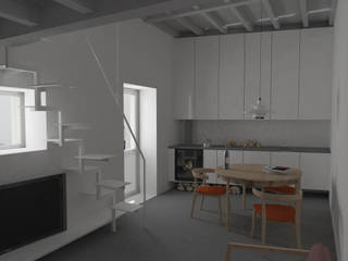 Rehabilitación de una vivienda de vacaciones, Okoli Okoli Modern living room