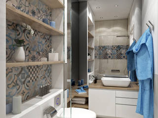 Monolocale a Milano, Letizia Alessandrini - Yacht & Interior Design Letizia Alessandrini - Yacht & Interior Design Modern Banyo