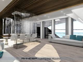 AMNESIA yacht, Letizia Alessandrini - Yacht & Interior Design Letizia Alessandrini - Yacht & Interior Design Modern living room