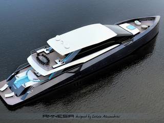 AMNESIA yacht, Letizia Alessandrini - Yacht & Interior Design Letizia Alessandrini - Yacht & Interior Design Modern Yat & Jetler