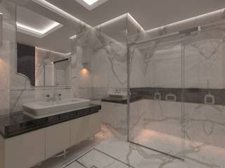 H.K EVİ BANYO UYGULAMASI , AKSESUAR DESIGN AKSESUAR DESIGN Modern bathroom سرامک