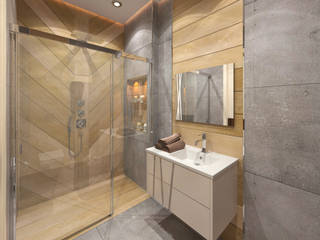 W.K VİLLA , AKSESUAR DESIGN AKSESUAR DESIGN Modern bathroom لکڑی Wood effect