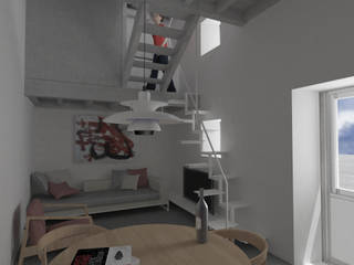 Rehabilitación de una vivienda de vacaciones, Okoli Okoli Modern living room