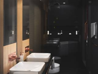 casa vega, Adrede Arquitectura Adrede Arquitectura Modern bathroom Black