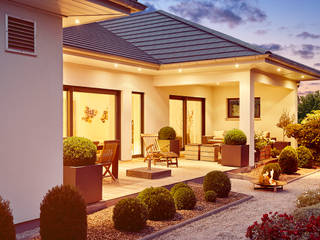 LUXHAUS Kundenhaus 01, Lopez-Fotodesign Lopez-Fotodesign Modern balcony, veranda & terrace