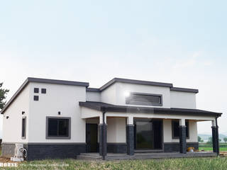 서천 8호 35평형 ALC전원주택, W-HOUSE W-HOUSE Country house Concrete