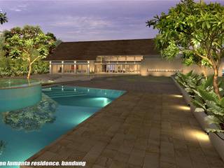 HUSEN LUMANTA ,BANDUNG, sony architect studio sony architect studio Modern Pool