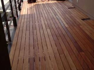 Terrazas en Residencial Solare periferico, Onice Pisos y Decoracion Onice Pisos y Decoracion Floors Wood-Plastic Composite