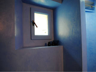 Pavimento in microcemento, Due Punto Zero Due Punto Zero Ванная комната в скандинавском стиле Синий