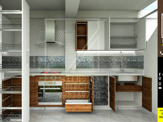 Diseño de Cocina - Tacna, Peru, F9.studio Arquitectos F9.studio Arquitectos Kitchen units Quartz