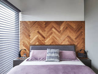 homify Skandinavische Schlafzimmer Holzwerkstoff Holznachbildung