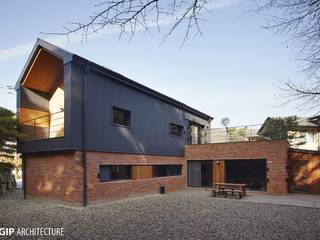 L-RED BRICK, GIP GIP Casas modernas: Ideas, diseños y decoración