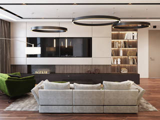 Квартира в Новопеределкино, MonDesign MonDesign Living room