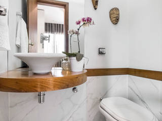 SDP00 | Lavabo e Jardim de Inverno, Kali Arquitetura Kali Arquitetura Rustic style bathrooms