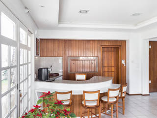 MCS01 | Churrasqueira, Kali Arquitetura Kali Arquitetura Rustic style kitchen