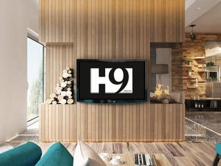 Private Apartment, H9 Design H9 Design Industrial style living room