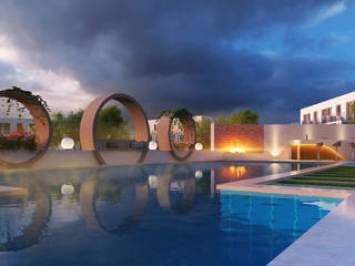 Private Villa, H9 Design H9 Design Modern pool