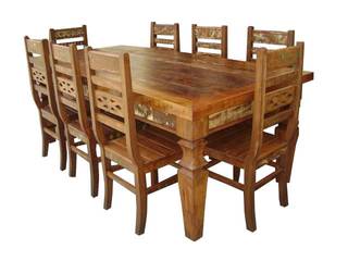 Conjuntos de Mesas Rústicos, Barrocarte Barrocarte Dining roomTables Solid Wood Wood effect