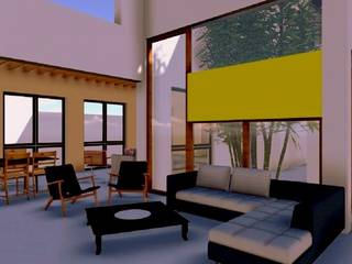 Pathania Residence, Habitat Design Collective (Hdeco) Habitat Design Collective (Hdeco) Minimalist living room