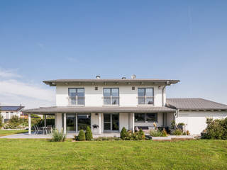 Moderne Stadtvilla mit mediterranem Flair, wir leben haus - Bauunternehmen in Bayern wir leben haus - Bauunternehmen in Bayern Detached home