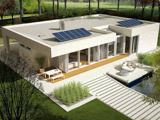 Casa moderna de FHS Casas, FHS Casas Prefabricadas FHS Casas Prefabricadas Prefabricated home Metal Multicolored
