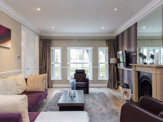 Thames Ditton House Refurbishment, Model Projects Ltd Model Projects Ltd Modern living room