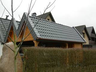 Balkon, Carport und Terrassen, Dachdeckermeisterbetrieb Dirk Lange Dachdeckermeisterbetrieb Dirk Lange برجولا للسيارة الطوب