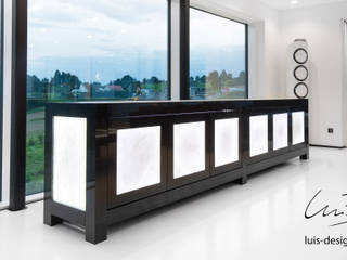 Luis Design - Semiprecious Marmor Sideboard, Luis Design Luis Design Minimalist Oturma Odası Mermer