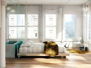 Projecto 3D, Dolcenea Design Dolcenea Design モダンスタイルの寝室