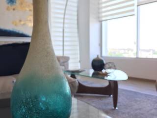 Resultado final del Departamento en Guadalajara , Citlali Villarreal Interiorismo & Diseño Citlali Villarreal Interiorismo & Diseño Modern Living Room