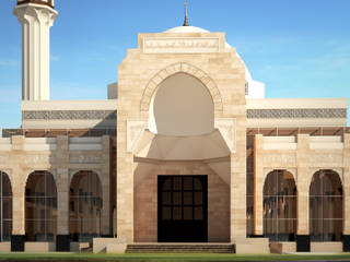 South Dhahran Mosque, Saudi Arabia مسجد جنوب ظهران, SPACES Architects Planners Engineers SPACES Architects Planners Engineers 商业空间