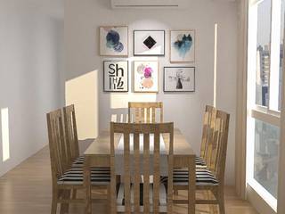 Obra Ricardo Gutierrez - Diseño Integral Living comedor, Bhavana Bhavana Scandinavian style dining room