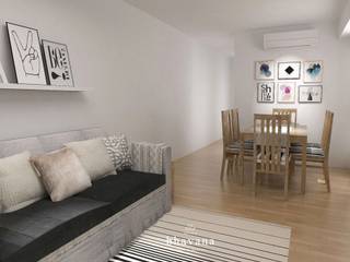Obra Ricardo Gutierrez - Diseño Integral Living comedor, Bhavana Bhavana Living room