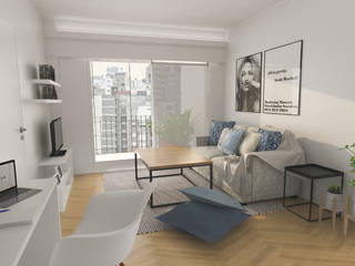 Obra Blanco Encalada - Diseño Living , Bhavana Bhavana Living room