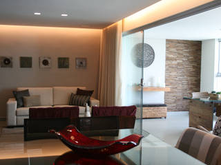 Apartamento bairro Buritis/ BH, Luciane Leal / Design de Interiores Luciane Leal / Design de Interiores Ruang Keluarga Modern