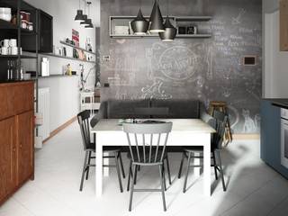 casa F, Studio Gentile Studio Gentile Built-in kitchens Wood Wood effect