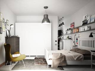 casa F, Studio Gentile Studio Gentile Industrial style bedroom MDF