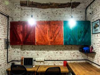 Co-Working Space - Zoomstart India - the first bohemian themed co-working space in India, Dezinebox Dezinebox 商业空间 木頭 Multicolored