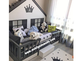 Montessori Çocuk Odası Siyah Beyaz, Arel'in Odası , MOBİLYADA MODA MOBİLYADA MODA Boys Bedroom