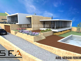 Casa Pinto _ Vessadios, Vila Real, SFArquitetos SFArquitetos Single family home Granite