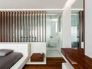 Marta House - Architecture: Risco Singular-Arquitectura Lda Arqº. Paulo Costa e Arqª. Sónia Abreu, Risco Singular - Arquitectura Lda Risco Singular - Arquitectura Lda Minimalist bedroom