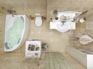 Квартира в стиле Прованс в Москве, Студия интерьера "IDEAL DESIGN" Студия интерьера 'IDEAL DESIGN' Mediterranean style bathroom