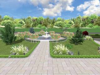 SUSURLUK TİCARET BORSASI PEYZAJ PROJESİ // SUSURLUK TICARET BORSASI LANDSCAPE PROJECT, AYTÜL TEMİZ LANDSCAPE DESIGN AYTÜL TEMİZ LANDSCAPE DESIGN Modern Garden