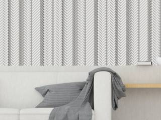 Papel de Parede, Housed - Wallpapers Housed - Wallpapers Dinding & Lantai Minimalis Serat Alami Grey